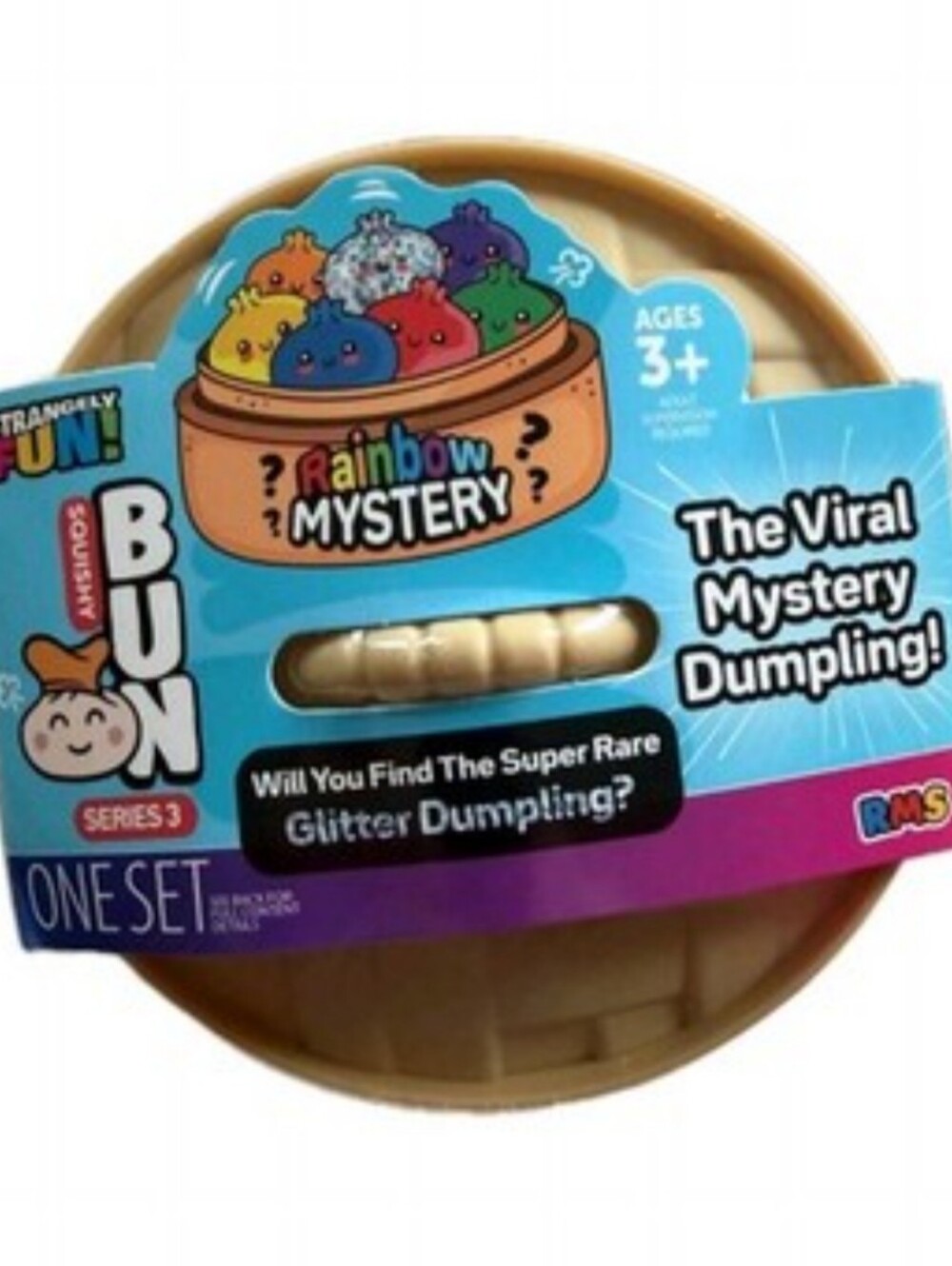 RMS Authentic Mystery Glitter Edition Dumpling Squishy Squish - Rare Bao Bun